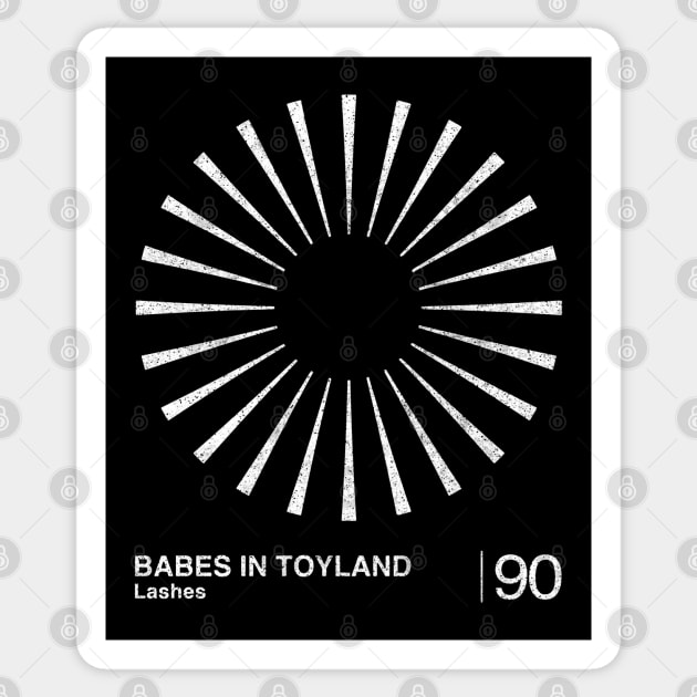 Babes In Toyland / Minimalist Graphic Design Fan Artwork Sticker by saudade